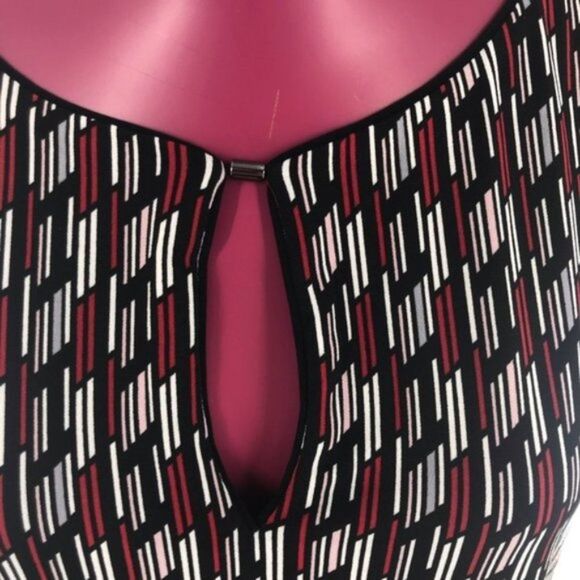 White House Black Market Reversible Blouse sz L - Picture 2 of 7